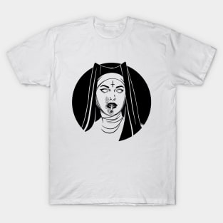 Satanic Nun. Bad Nun T-Shirt